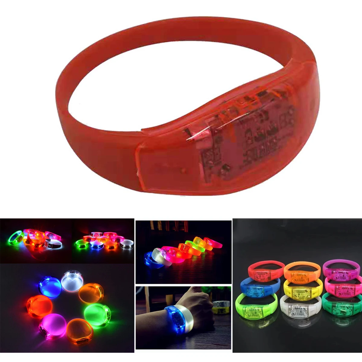 Voice Activated Sound Control LED Flashing Bracelet 1