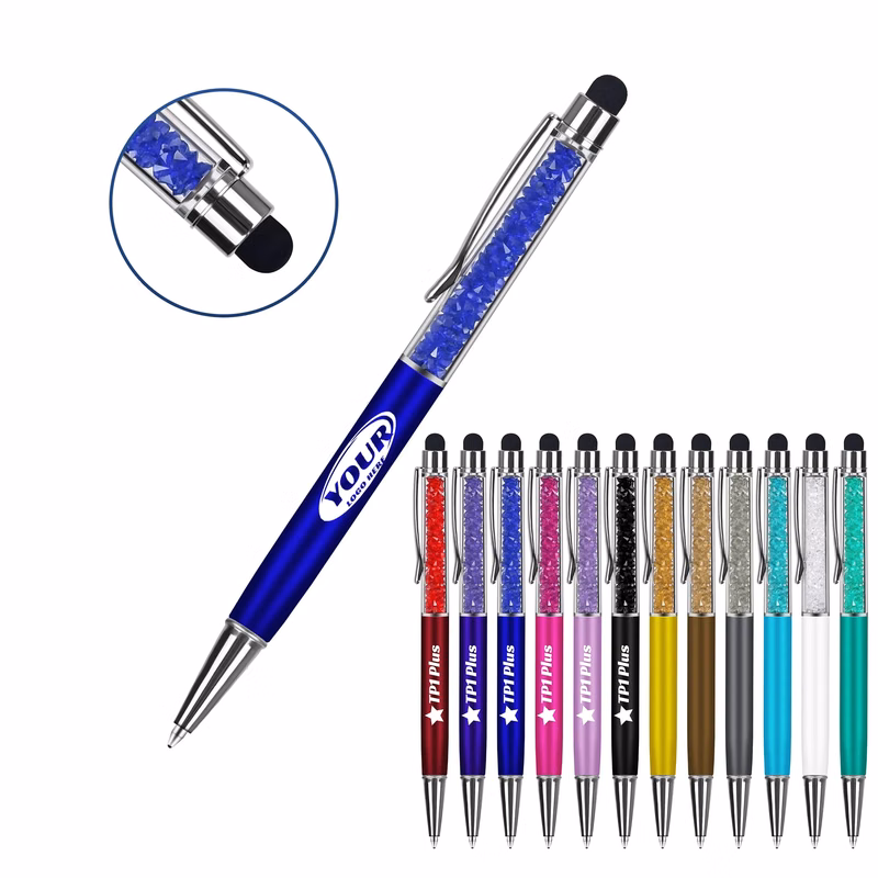 Touch Crystal Ballpoint Pen With Stylus