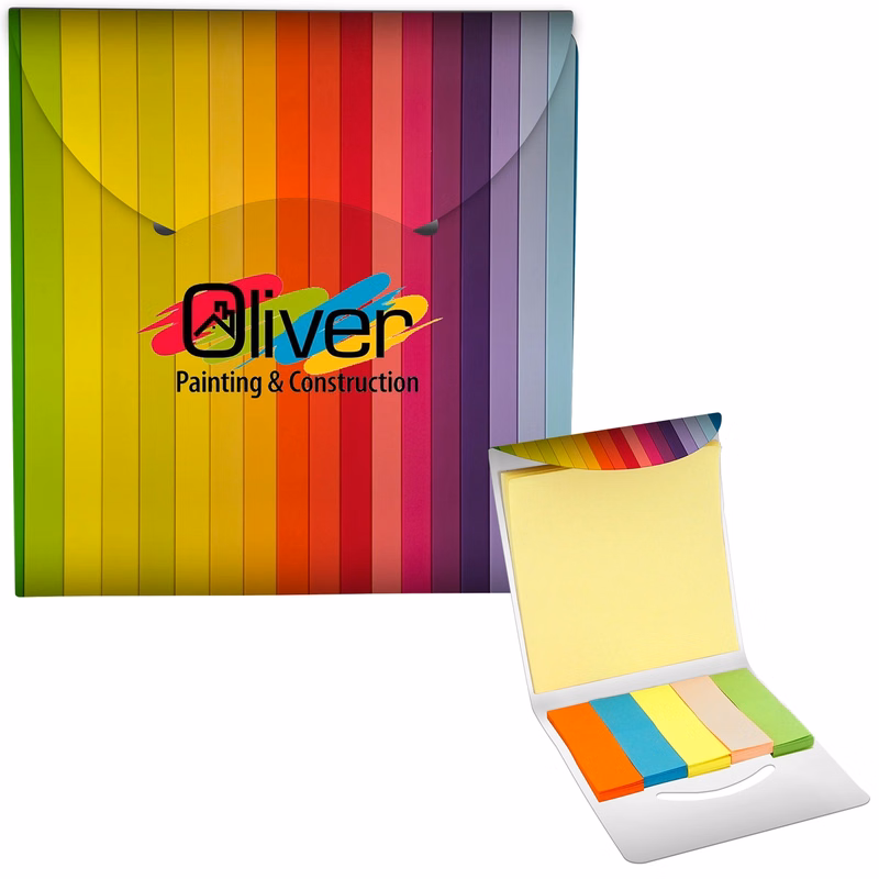 COLORFUL STICKY NOTE FOLIO