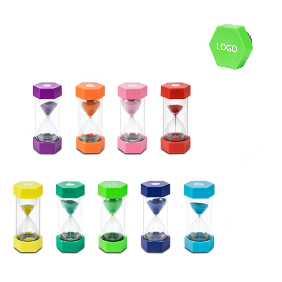 30-Minute Drop-Resistant Hexagon Timer Sandglass 1