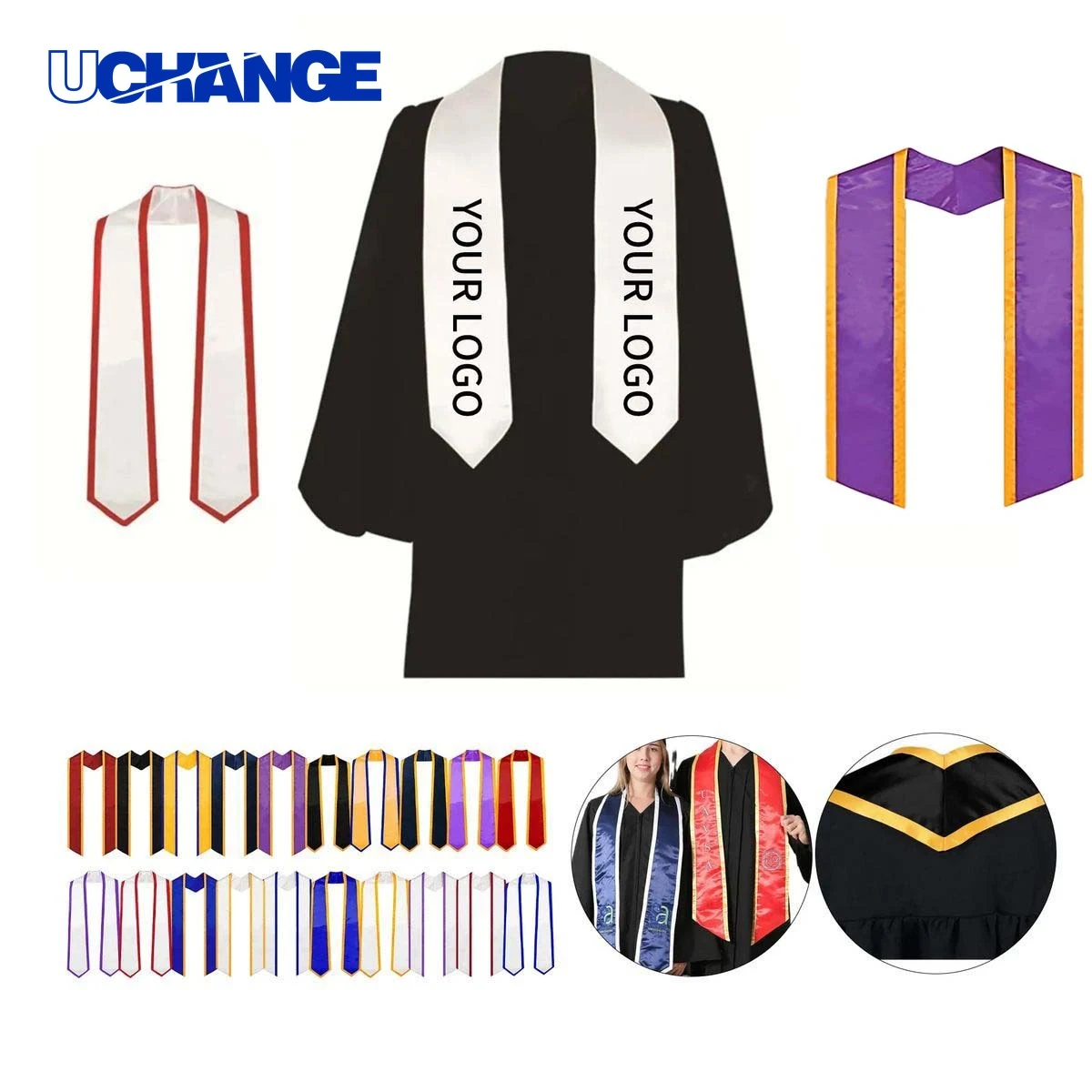 Graduate Outfit Sash Polyester Fabric for Ceremonies 1