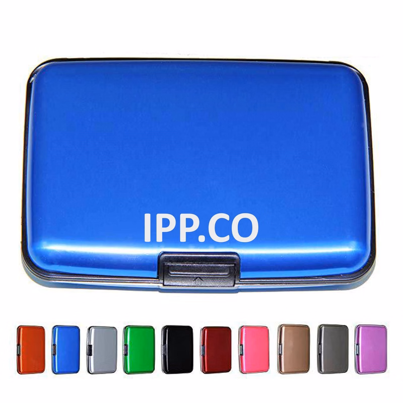 Slim Aluminum Wallet with Rfid Blocking Minimalist