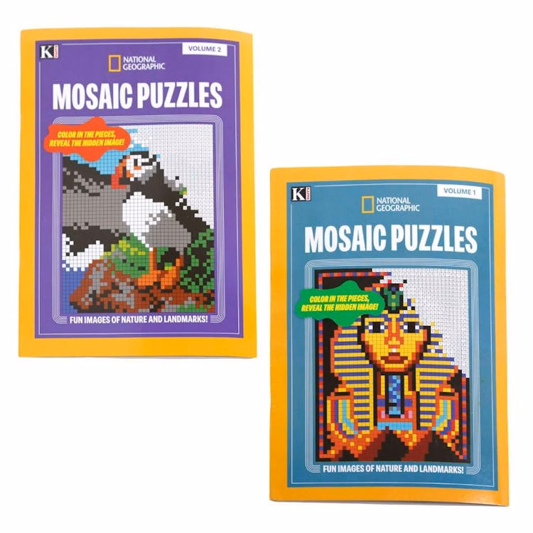National Geographic Mosaic Puzzles - Two Titles