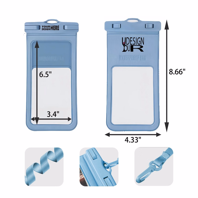 MOQ 50 PCS Lanyard Waterproof Phone Pouch