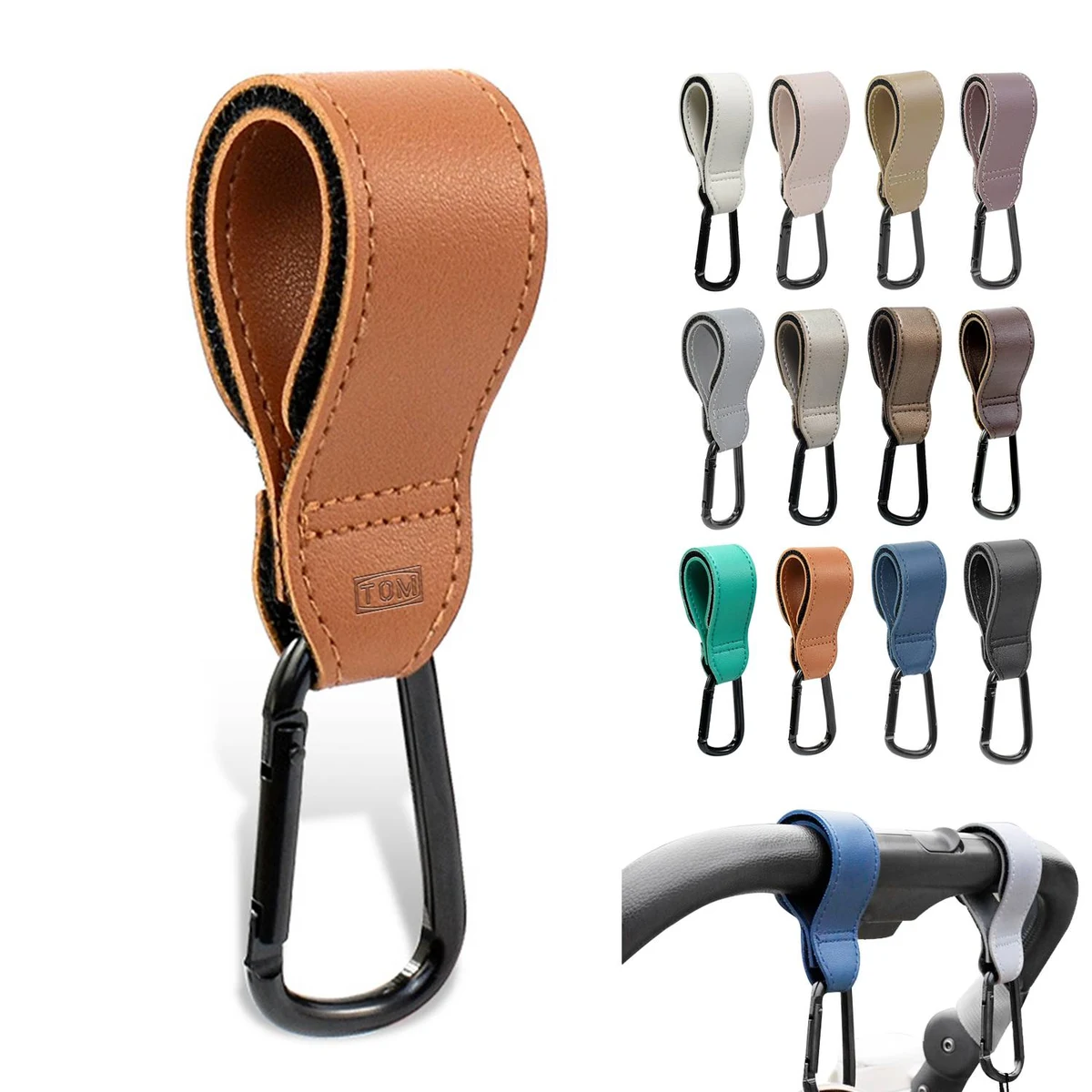 Multi Functional Leather Aluminum Alloy Cart Hook 1
