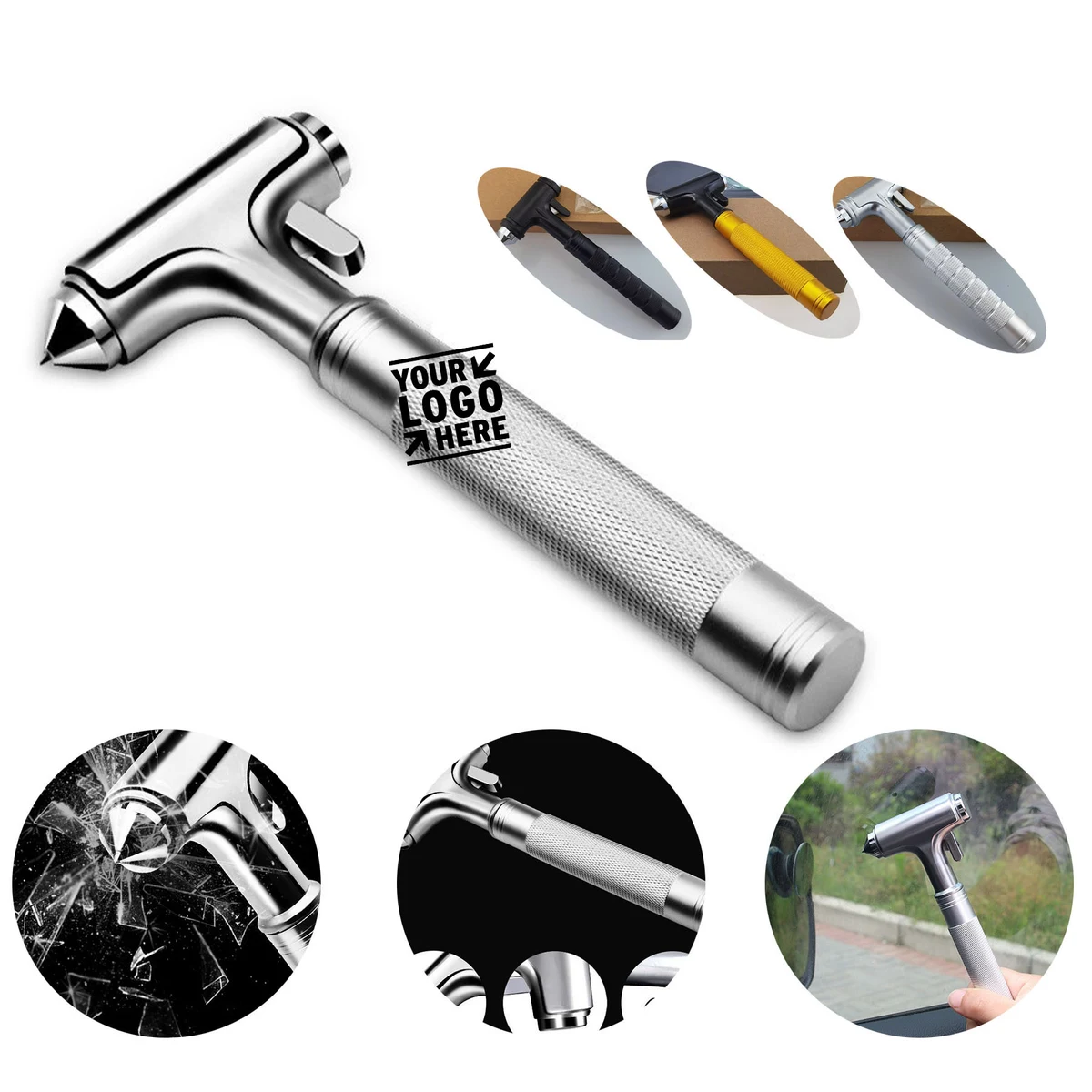 Stainless Steel Car Window Breaking Safety Hammer 1