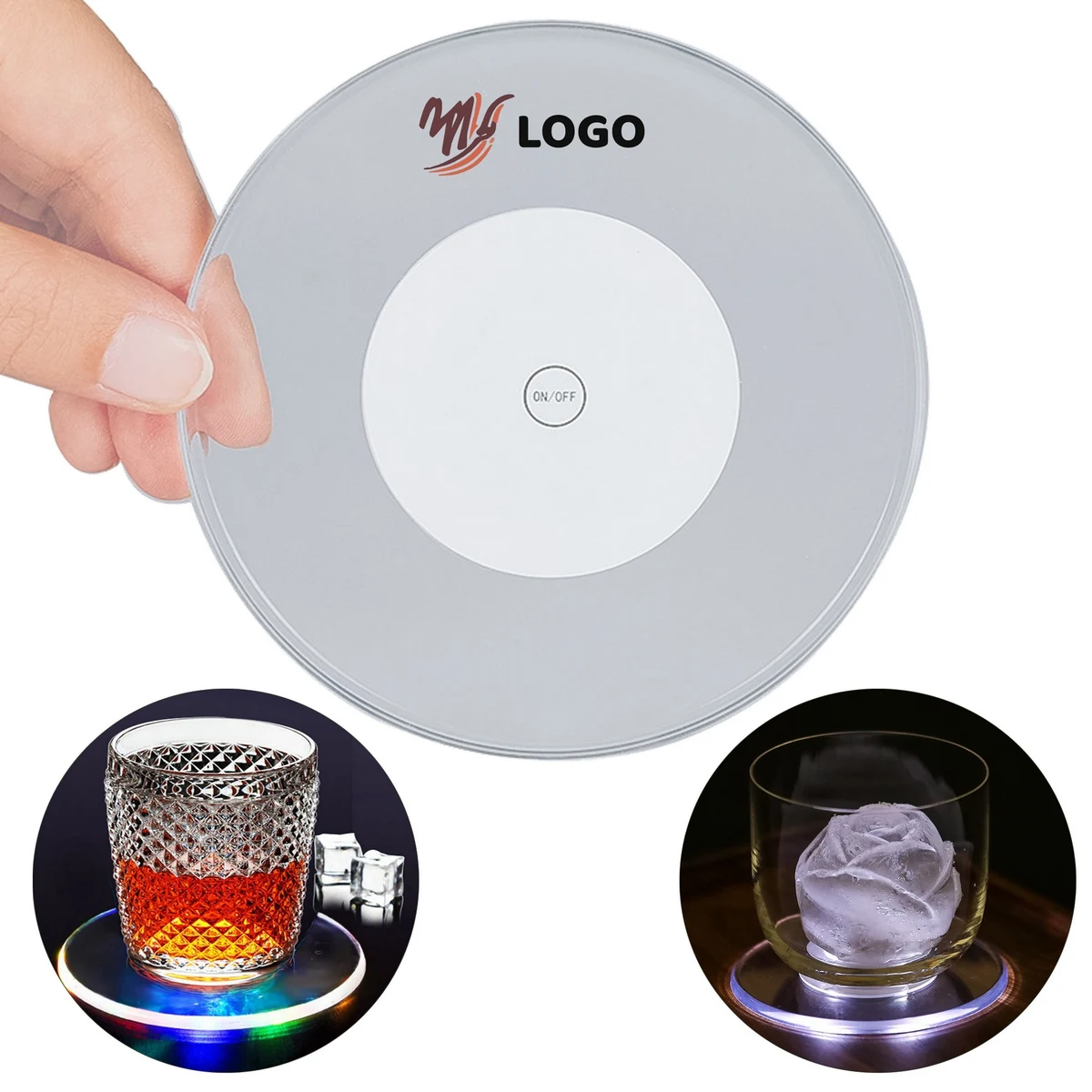 Acrylic LED Light Coaster 1