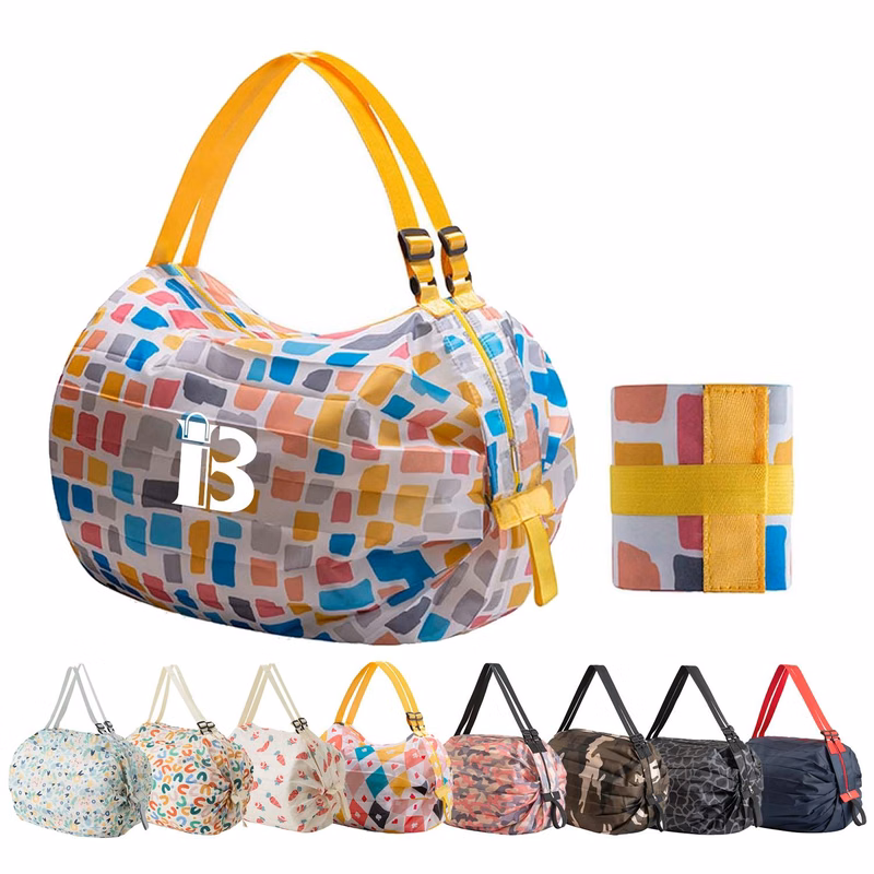 One-Shoulder Reusable Folding Grocery Bags for Shopping