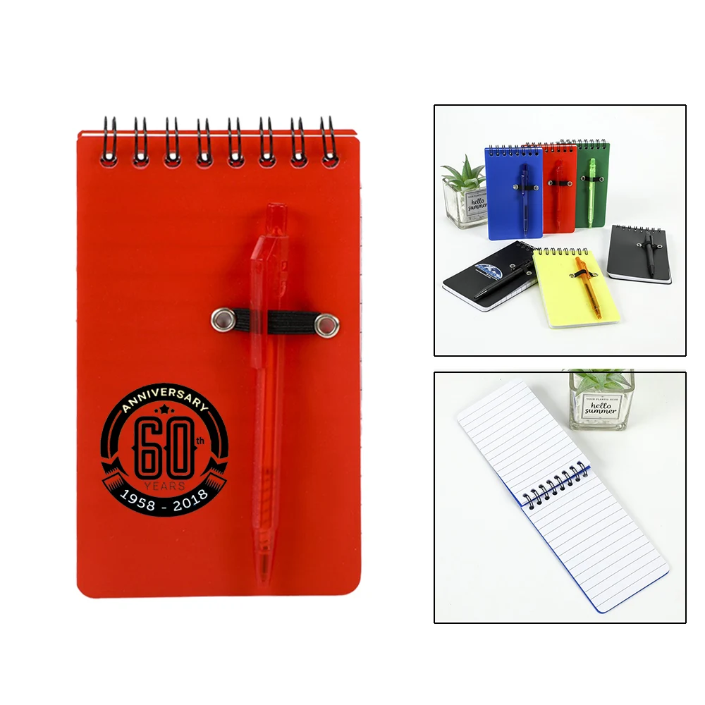 PP Cover Pockect Notebook With Pen 1