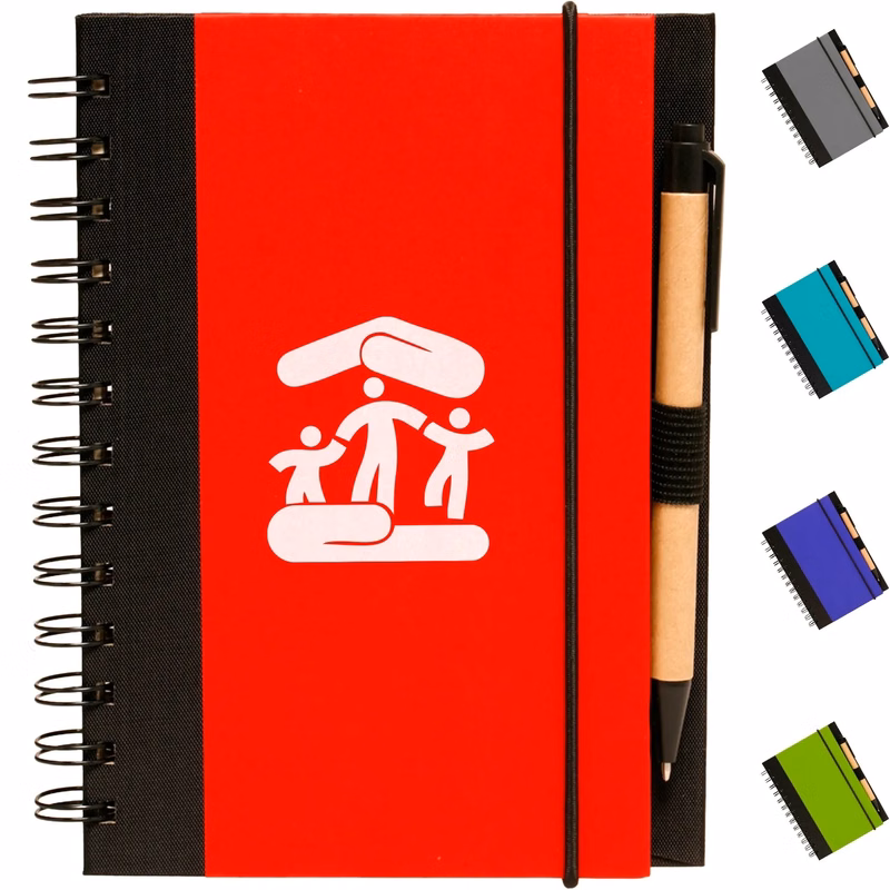 Eco Hardcover Journal & Pen (5"X7")