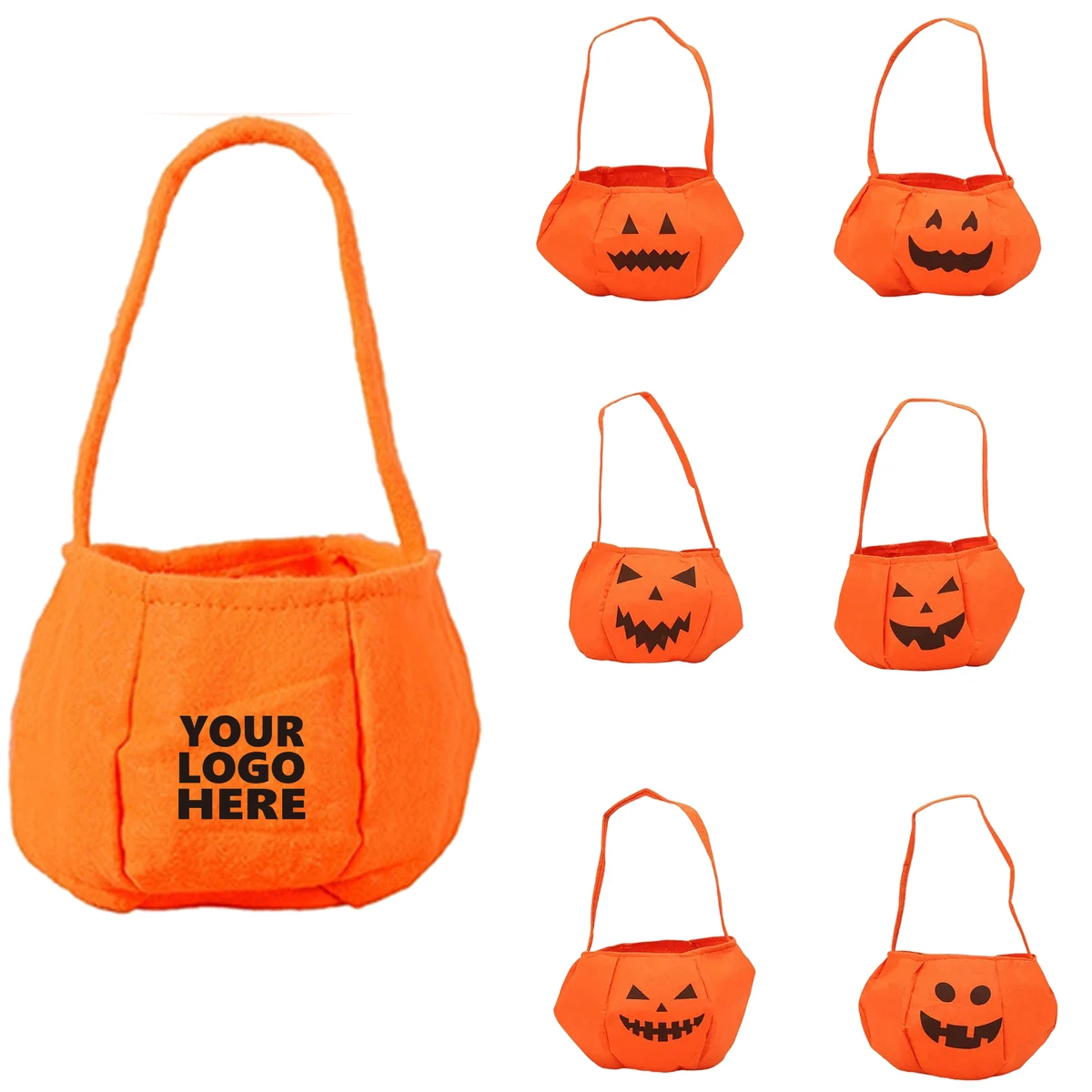 Non Woven Halloween Pumpkin Candy Bag 1