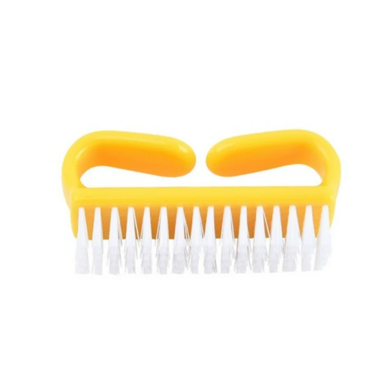 Plastic Nail Cleaning Brush Horn handle 1