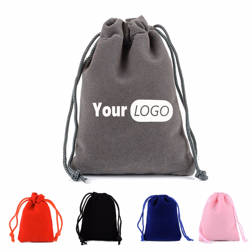 Velvet Gift Pouch With Drawstring