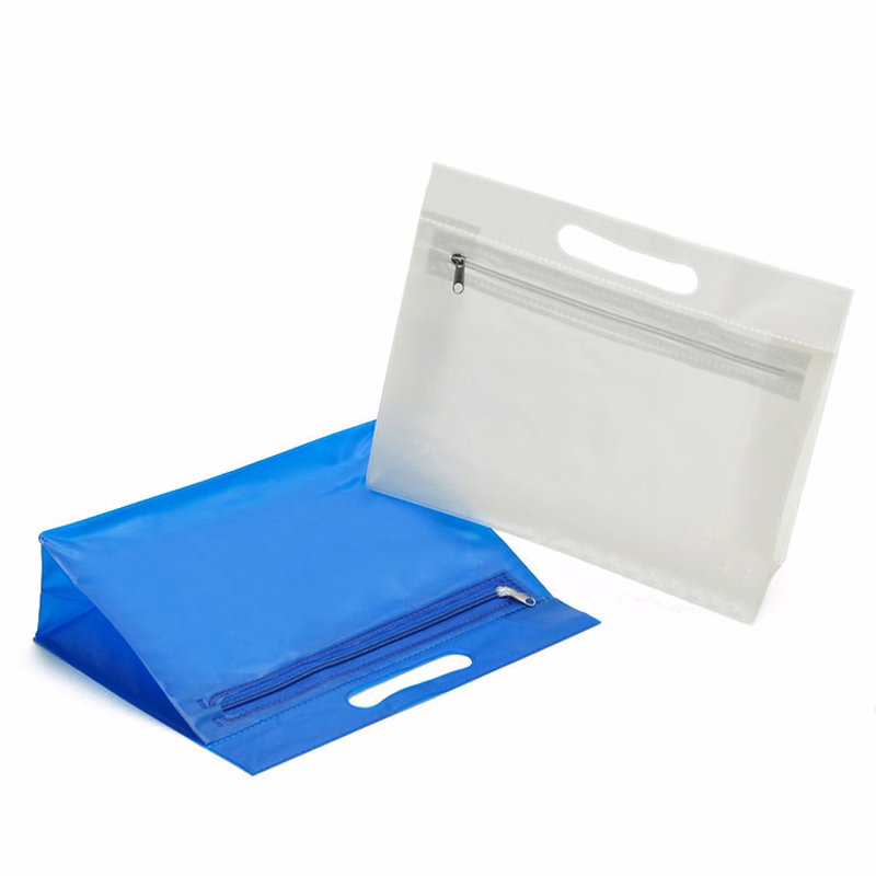 Vinyl Cosmetic Vanity Zipper Bag