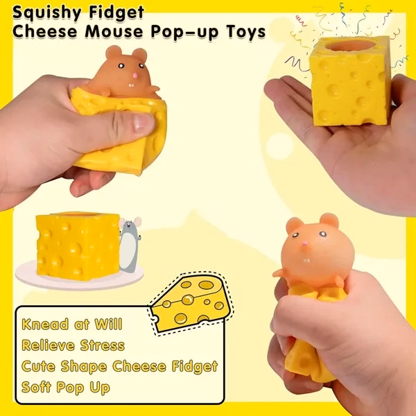 Cute Squishy Cheese Fidget Rat