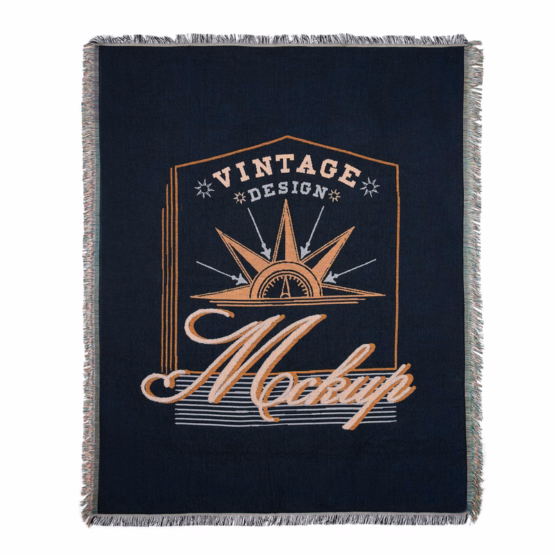 Woven Tapestry Throw Blanket -50" X 62"