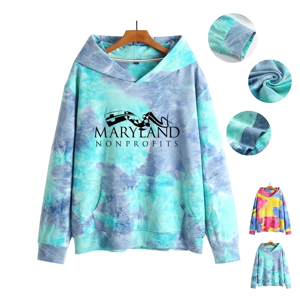 Tie-Dye Hooded Sweatshirt 1