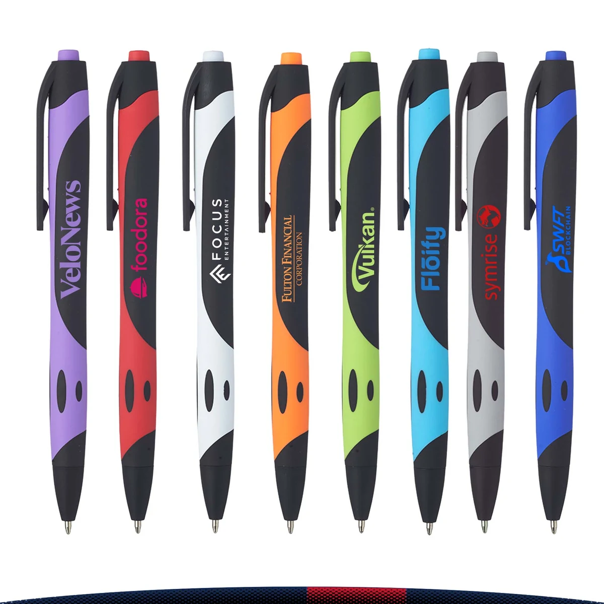 Gloret Rubberized Plastic Pens 1
