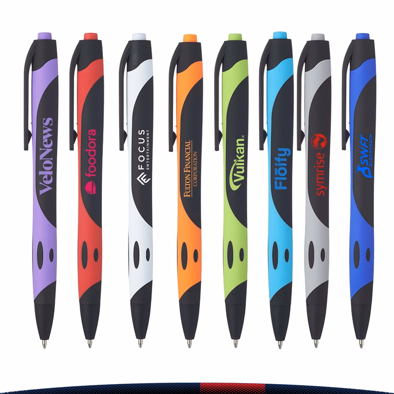 Gloret Rubberized Plastic Pens