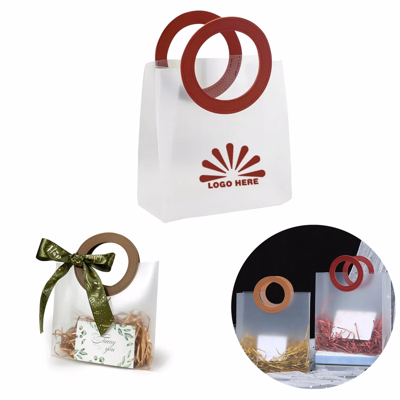 Transparent Frosted Gift Tote Bag