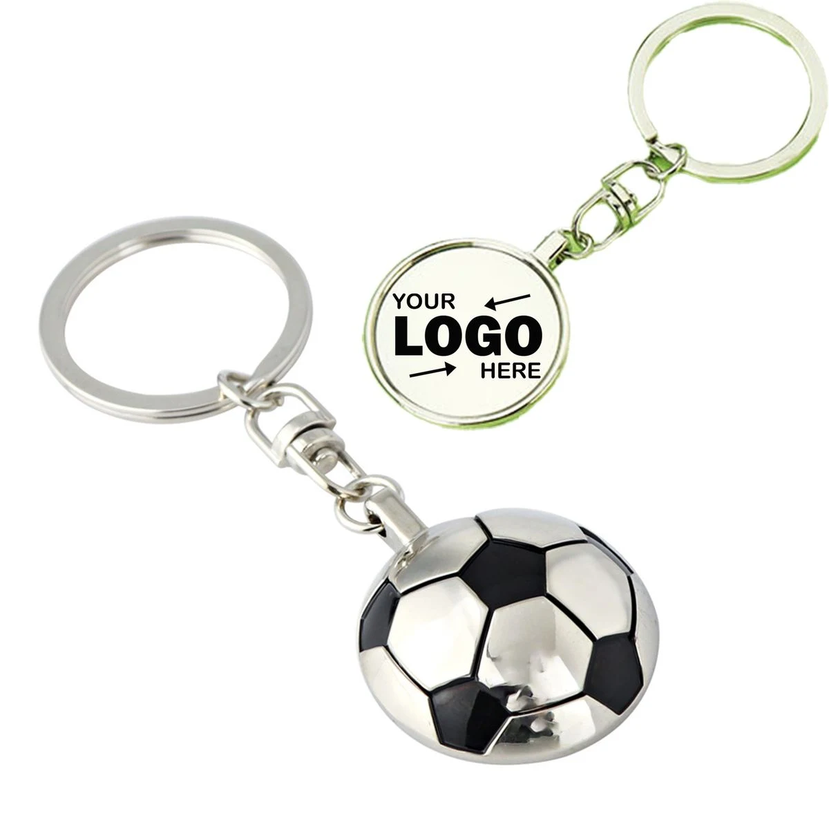 Soccer Ball Shaped Custom Fan Souvenir Keychain 1