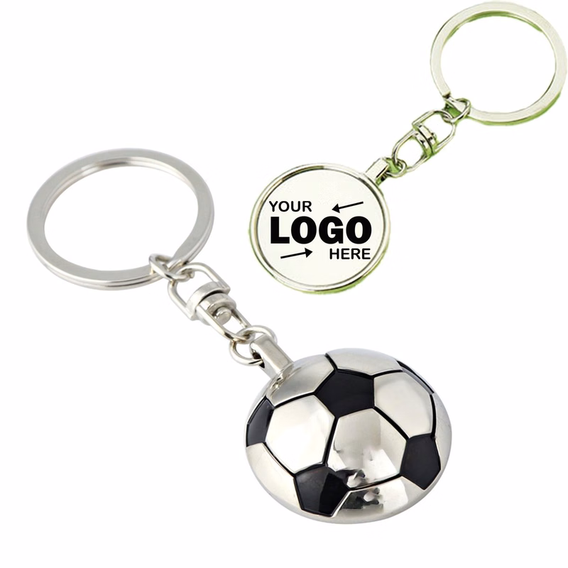 Soccer Ball Shaped Custom Fan Souvenir Keychain