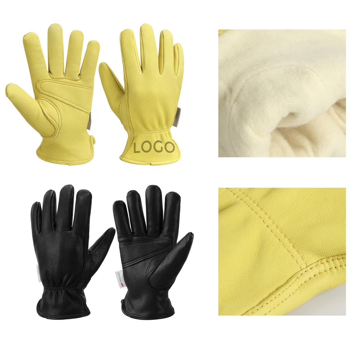 MOQ 10 PCS Durable Woolen Warm Gloves 1
