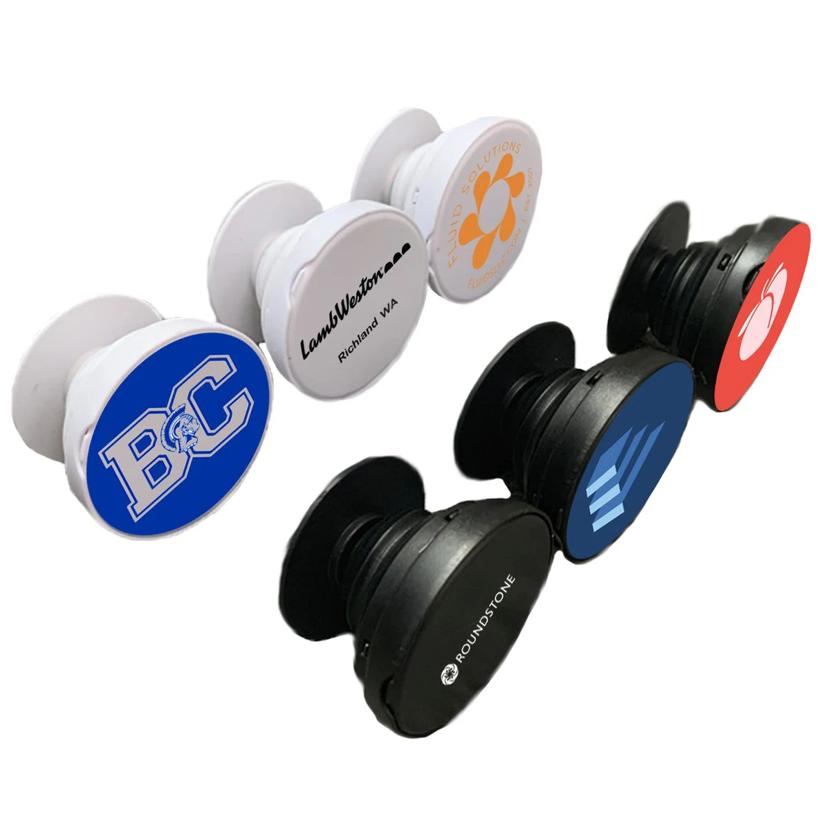 Compact Mirror Round Cell Phone Holder 1