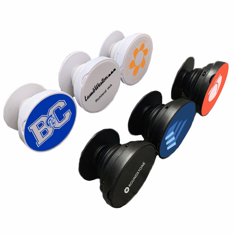 Compact Mirror Round Cell Phone Holder