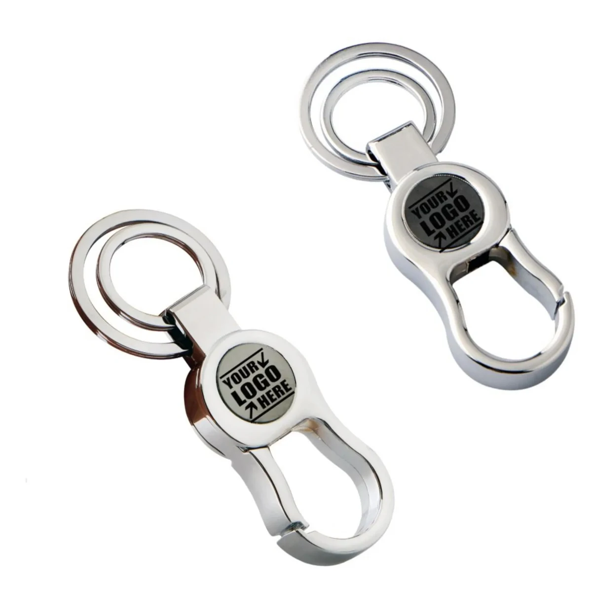 Double Ring Metal Buckle Key Chain 1