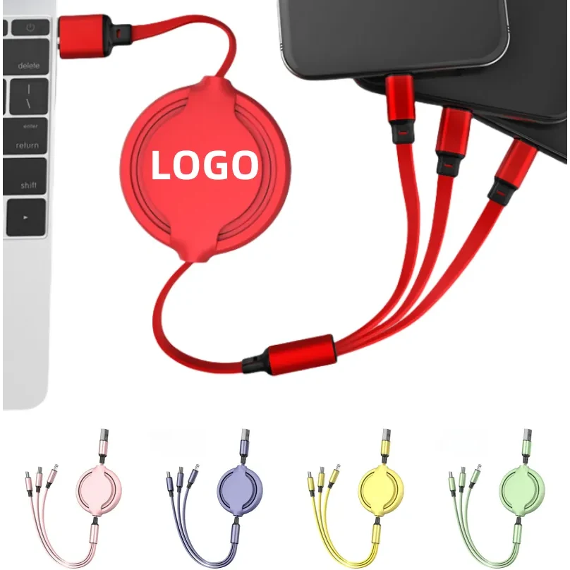 3-in-1 Retractable Charge Cables 1