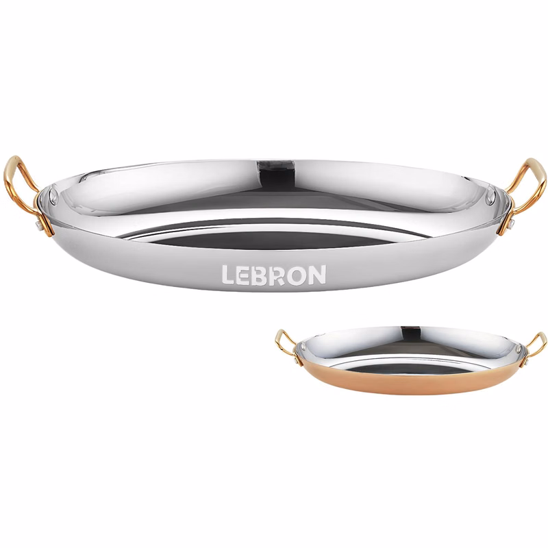 Stainless Steel Oval Grill Pan w/Dual Handles
