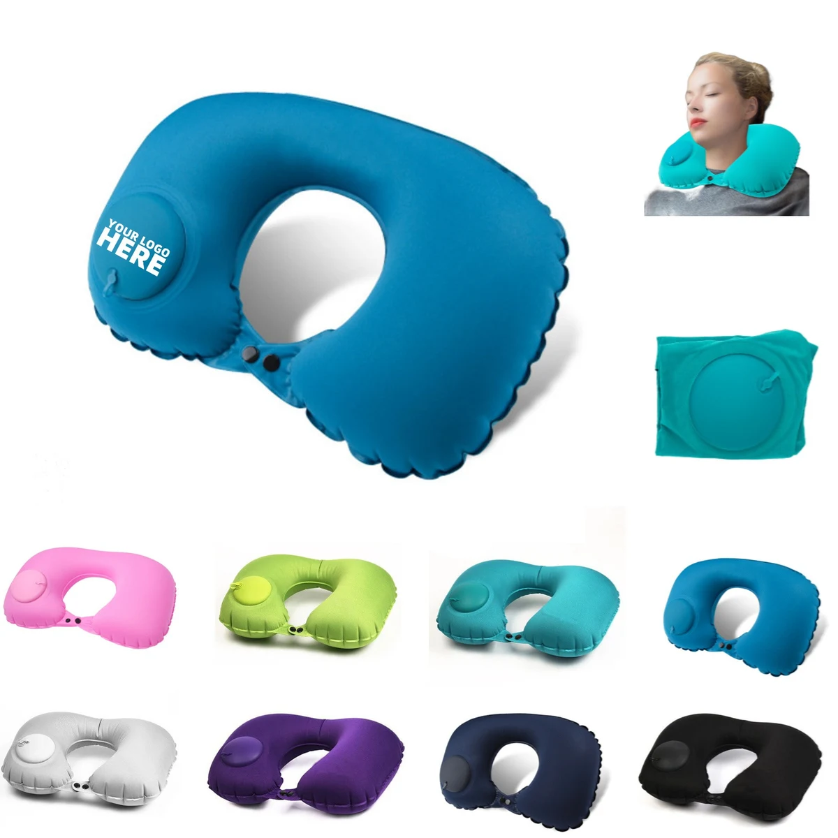 Press Pump Inflatable Pillow 1
