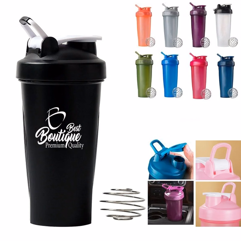 Classic Plastic Blender Shaker Sports Bottle
