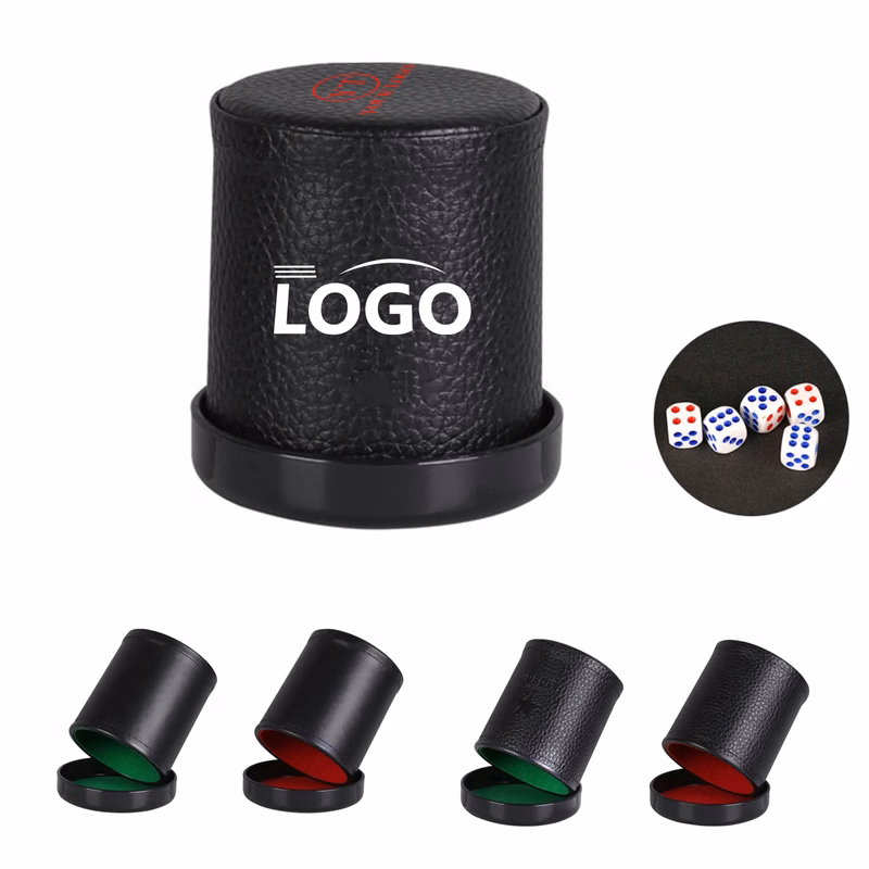 Pu Leather Dice Cup Set