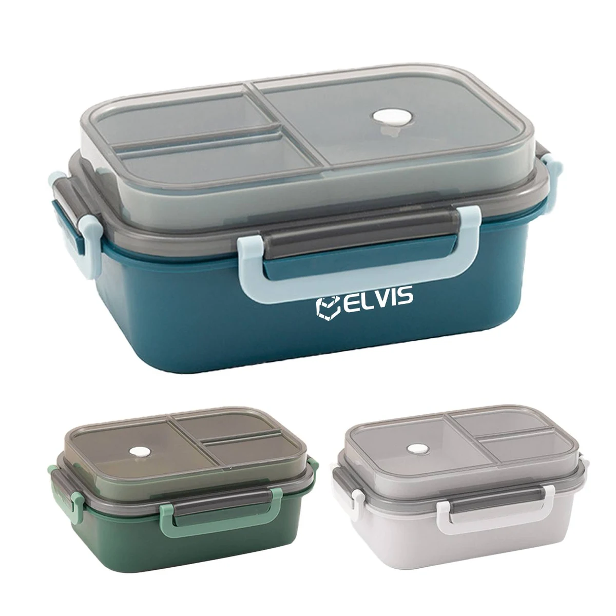Minimalist Plastic Double-Layer Lunch Box 1