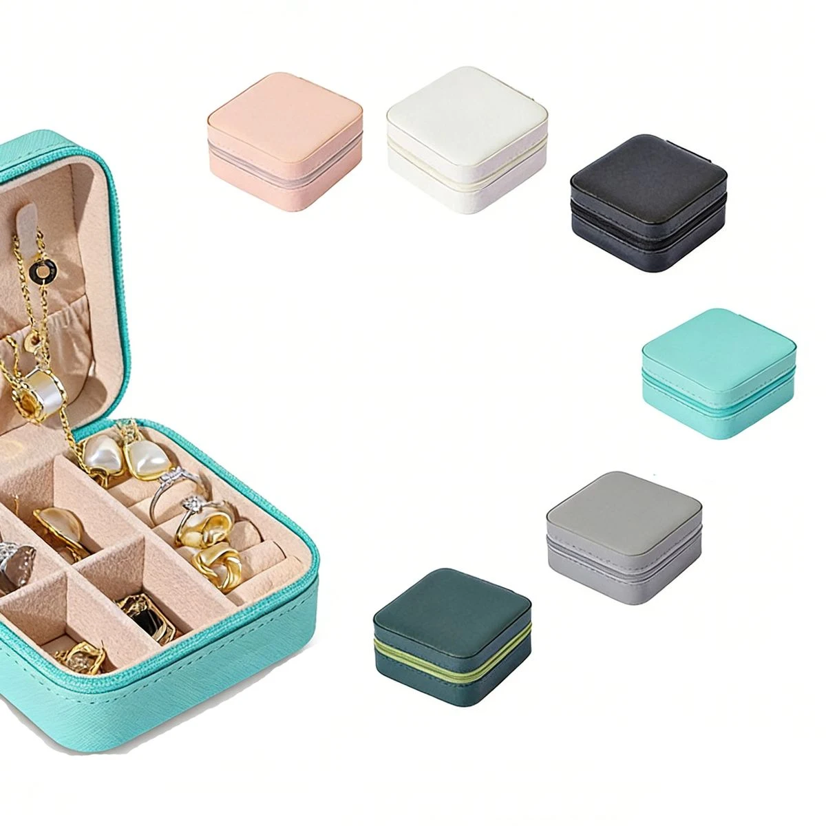 Square Travel Jewelry Case 1