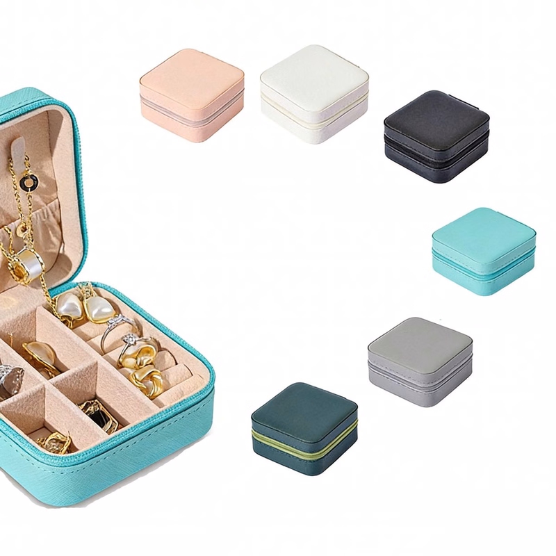 Square Travel Jewelry Case