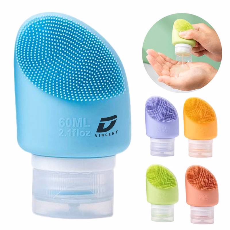 2oz Silicone Dispensing Bottle w/ Brush