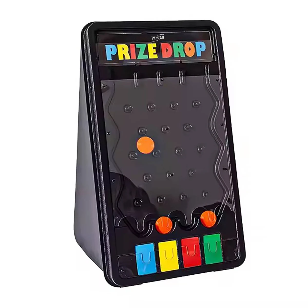 Mini Plastic Prize Drop Game Board w/ 8 Pucks 1
