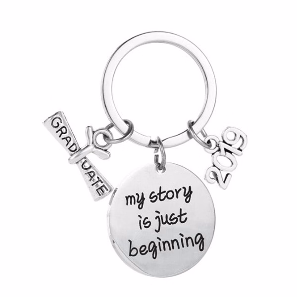 Custom Stainless Steel Graduation Keychain 0.98 inch Durable — Class Milestone Memento