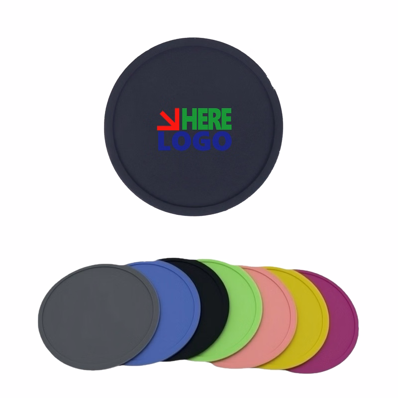Minimalist Candy Color Silicone Mat Home Round Coffee Cup Coaster