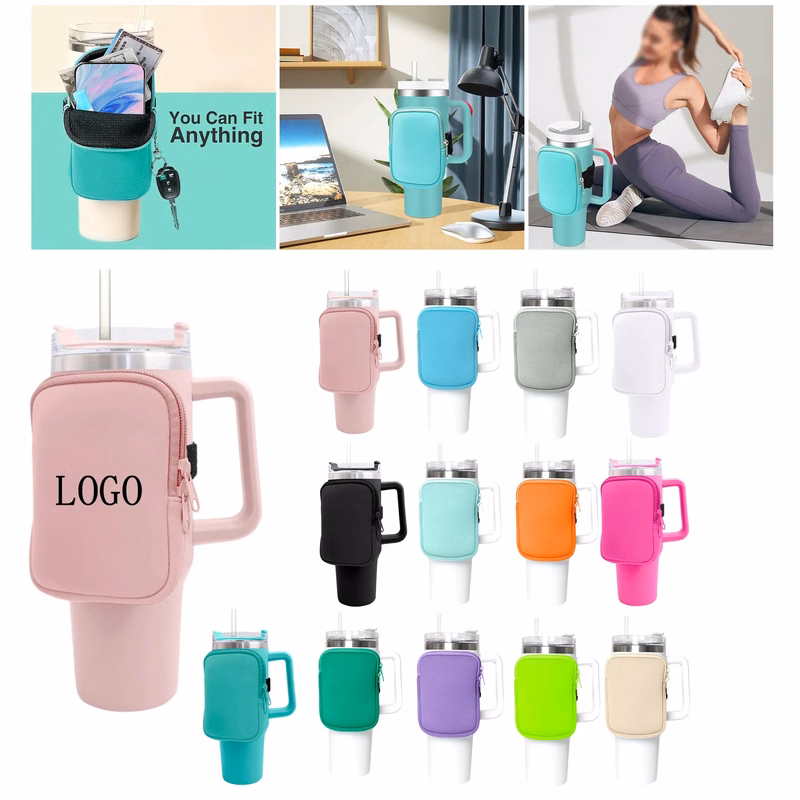 Cold Drinks, Strong Grip - 40OZ Ice Bully Handle Tumbler Set