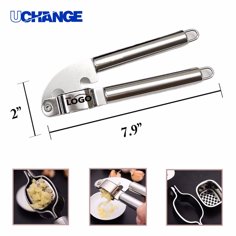 Stainless Steel Garlic Press Peeler Set