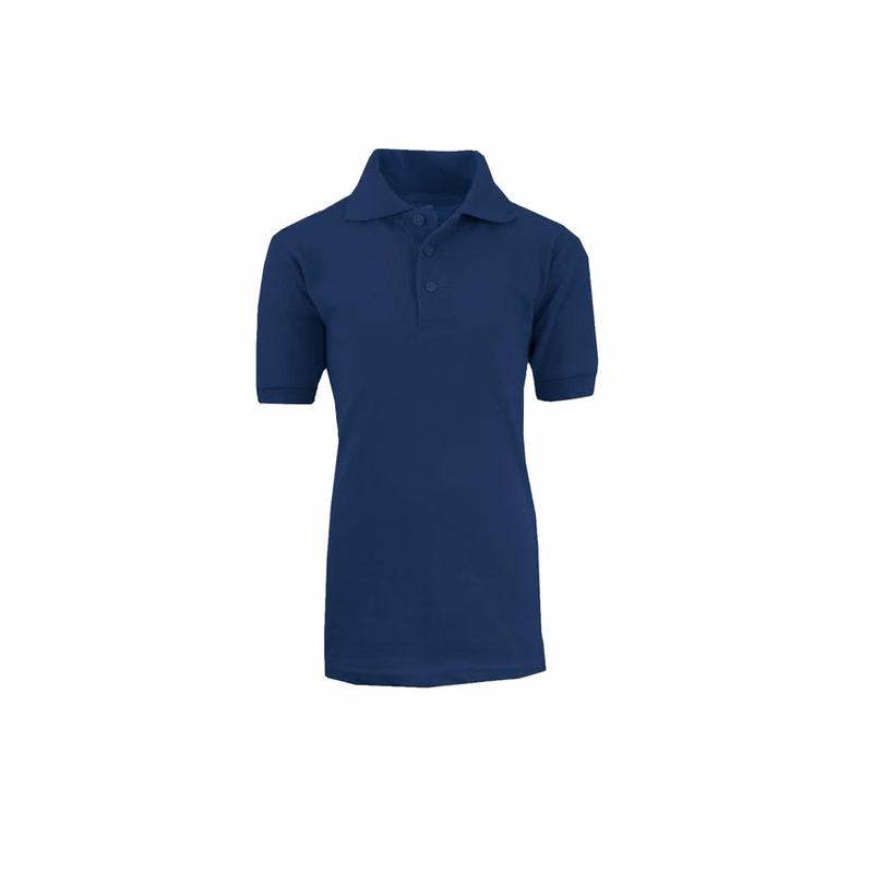 Boys' Uniform Polo Shirts - Navy Short Sleeve Size 20