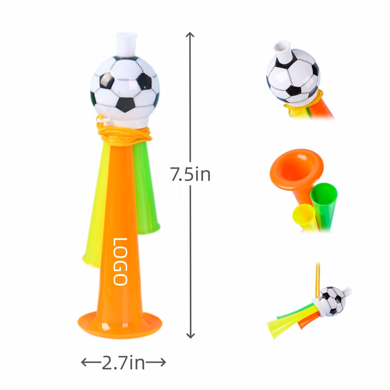 Custom Soccer Triple Horns