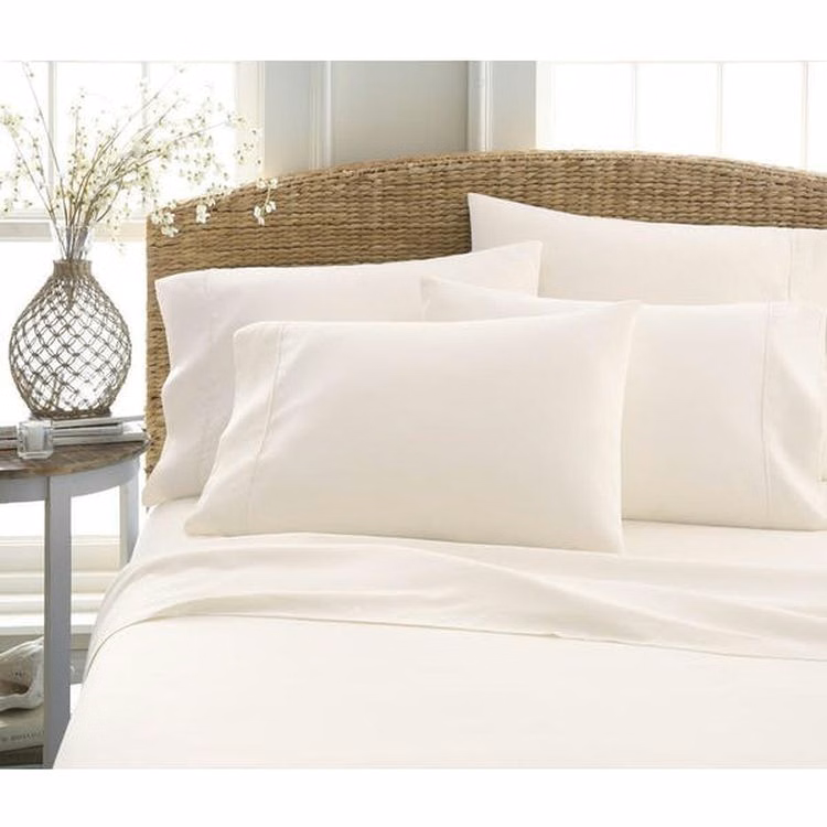 Double Brushed Sheet Sets - Ivory Twin XL 4 Piece
