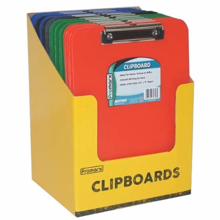Low-Profile Clipboards - Assorted