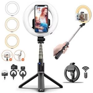 Led Ring Light With BT Remote& Phone Holder 1