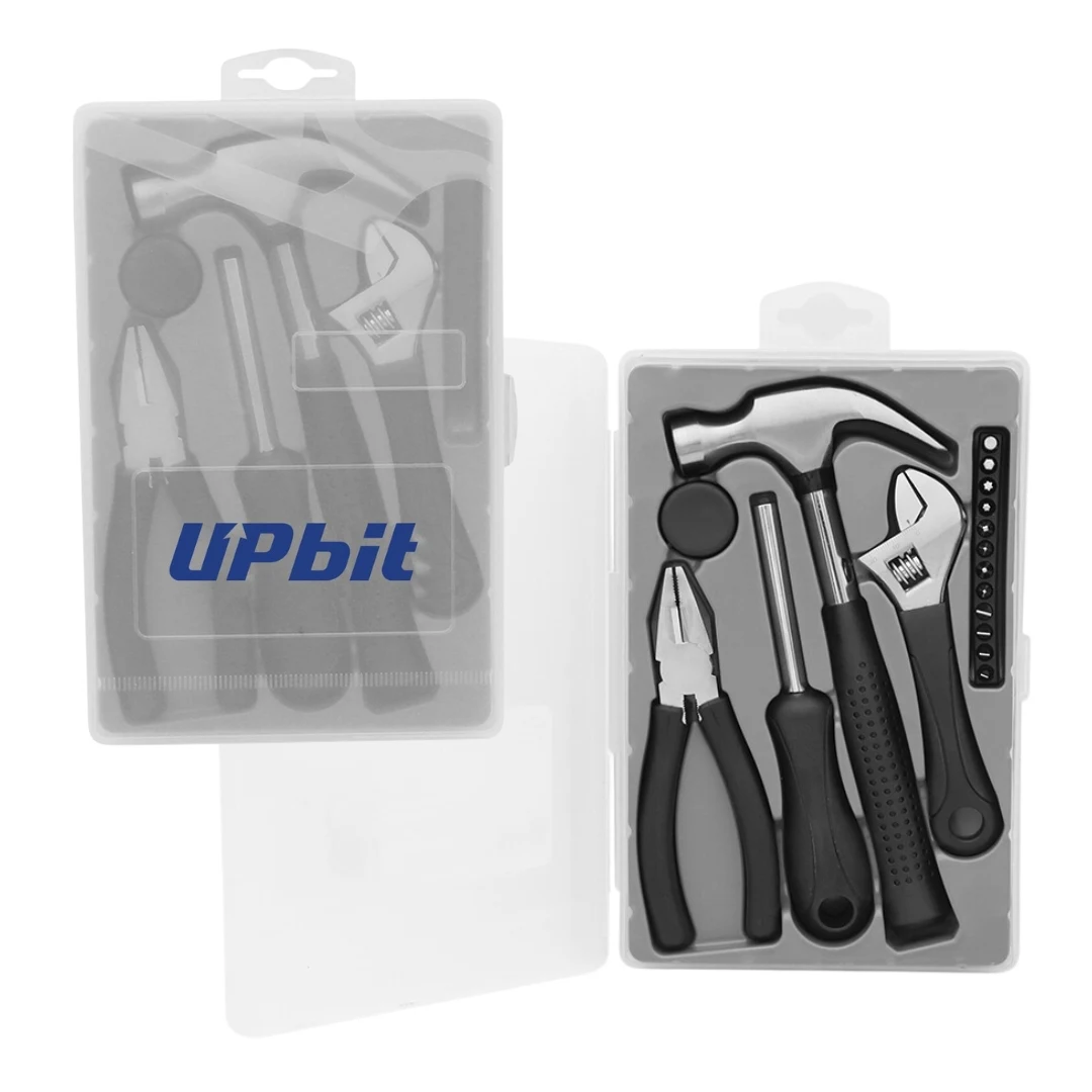 HandyPro 18pc Household Tool Set with Hammer, Adjustable Wrench, and Pliers 1